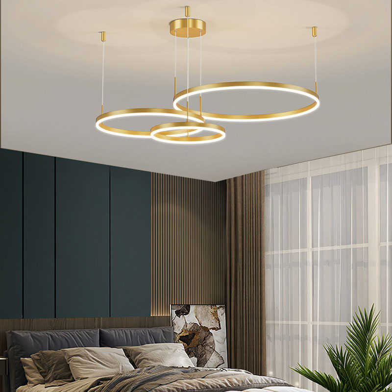 Alonza Moderne Grote Hanglampen Wit Metaal Slaapkamer Woonkamer Tir-Cirkel - afbeelding 23 | Noma Lighting