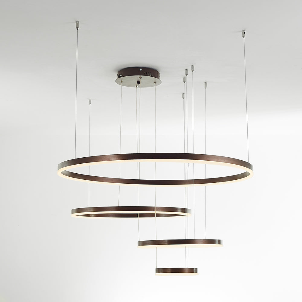Alonza Moderne Grote Hanglampen Wit Metaal Slaapkamer Woonkamer Tir-Cirkel - afbeelding 33 | Noma Lighting