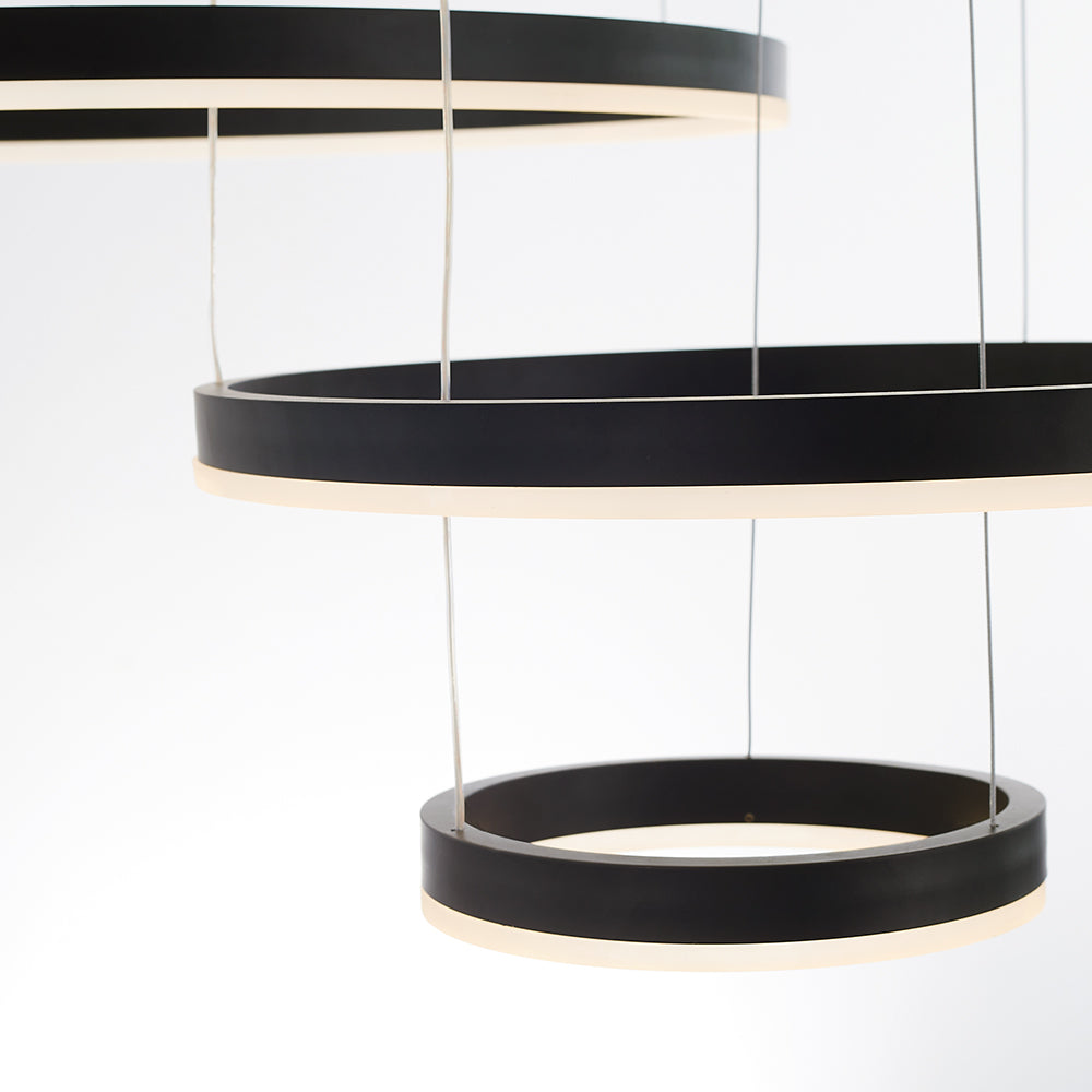 Alonza Moderne Grote Hanglampen Wit Metaal Slaapkamer Woonkamer Tir-Cirkel - afbeelding 37 | Noma Lighting