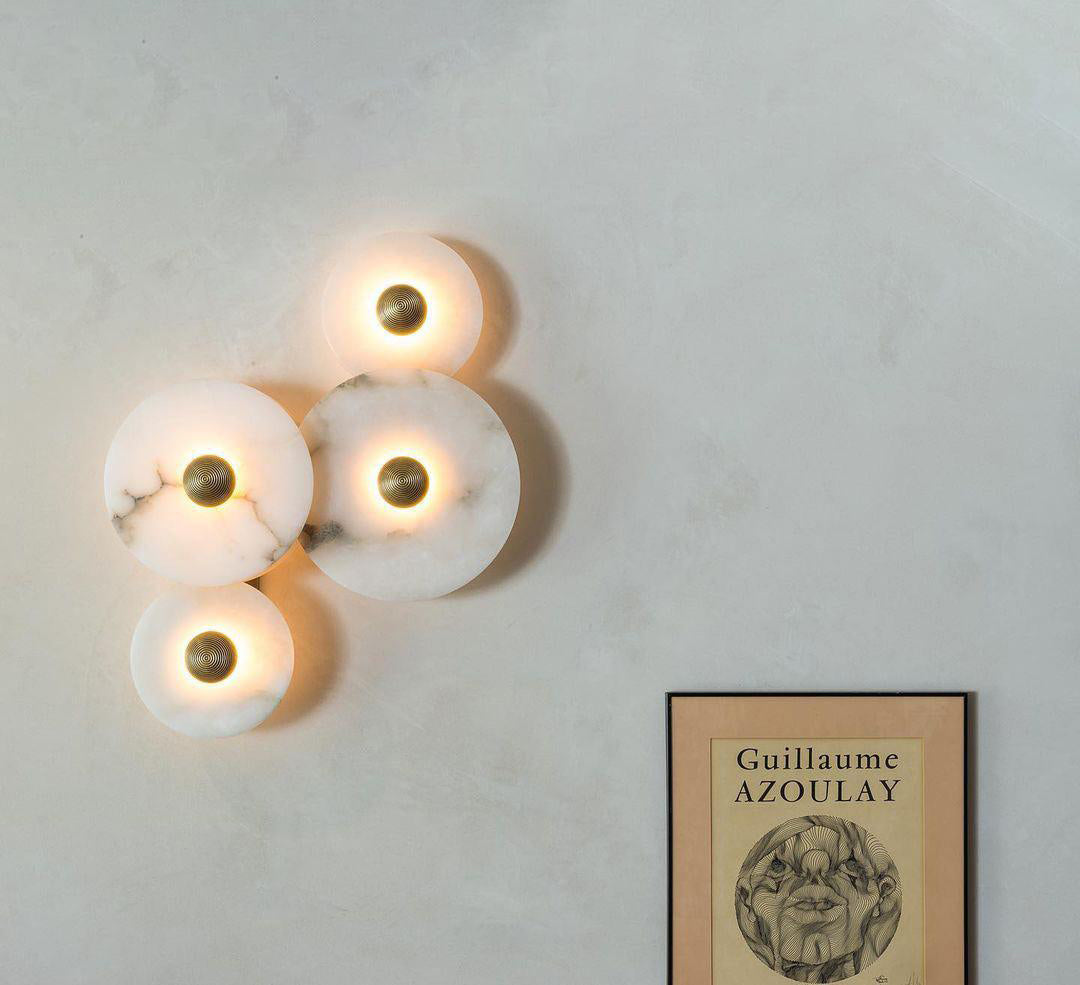 Apollo ronde albasten wandlamp - afbeelding 13 | Noma Lighting