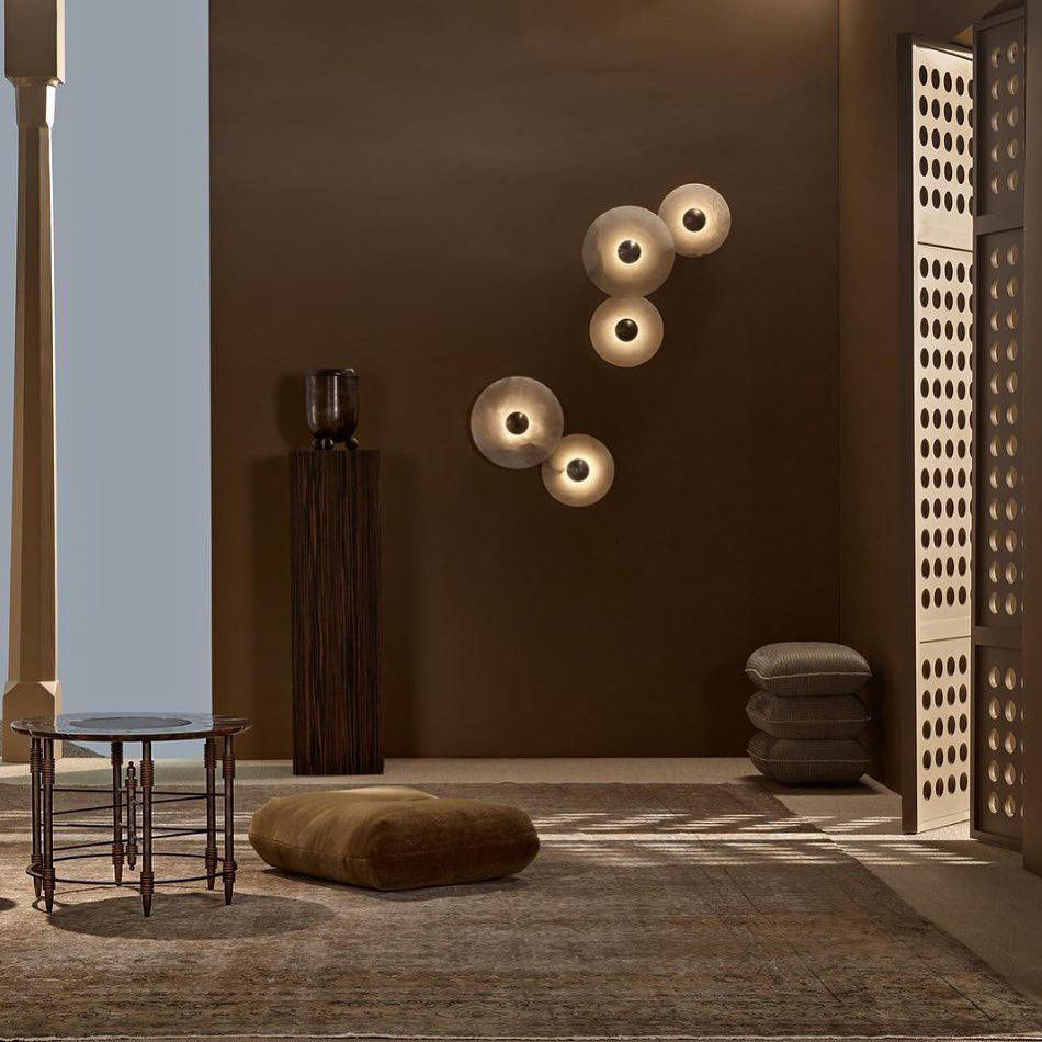 Apollo ronde albasten wandlamp - afbeelding 22 | Noma Lighting