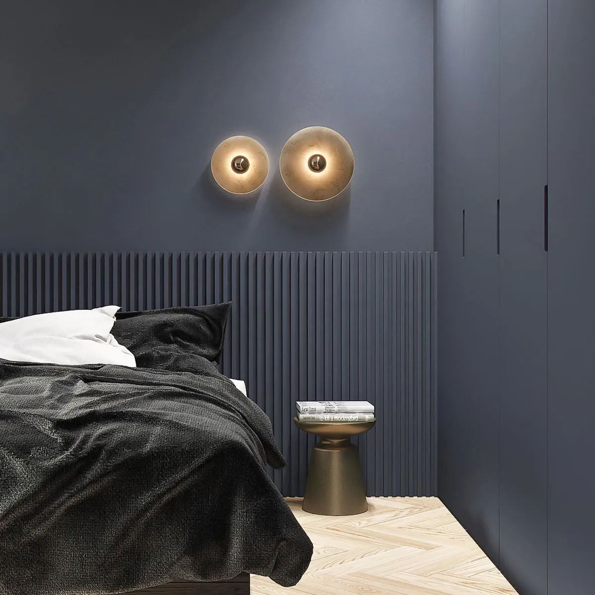 Apollo ronde albasten wandlamp - afbeelding 33 | Noma Lighting