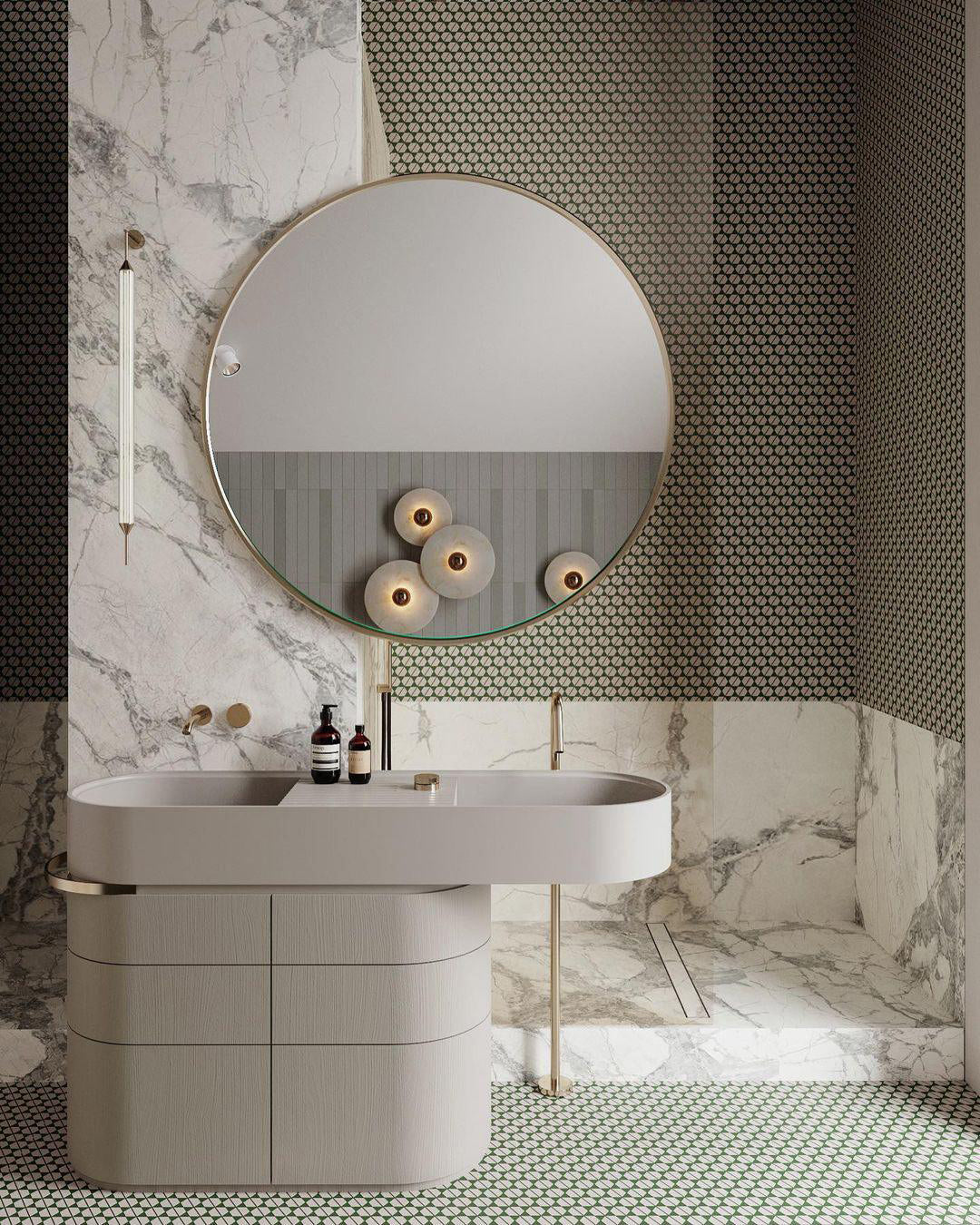 Apollo ronde albasten wandlamp - afbeelding 41 | Noma Lighting
