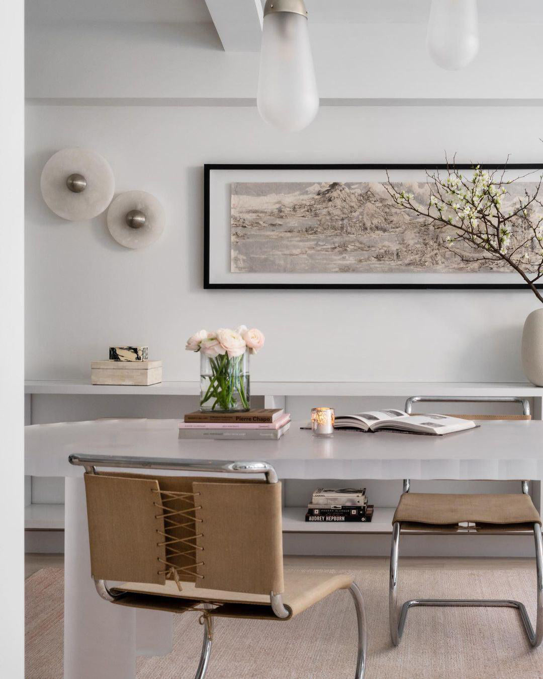 Apollo ronde albasten wandlamp - afbeelding 55 | Noma Lighting