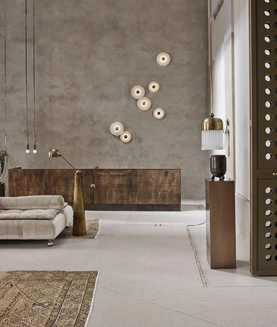 Apollo ronde albasten wandlamp - afbeelding 56 | Noma Lighting