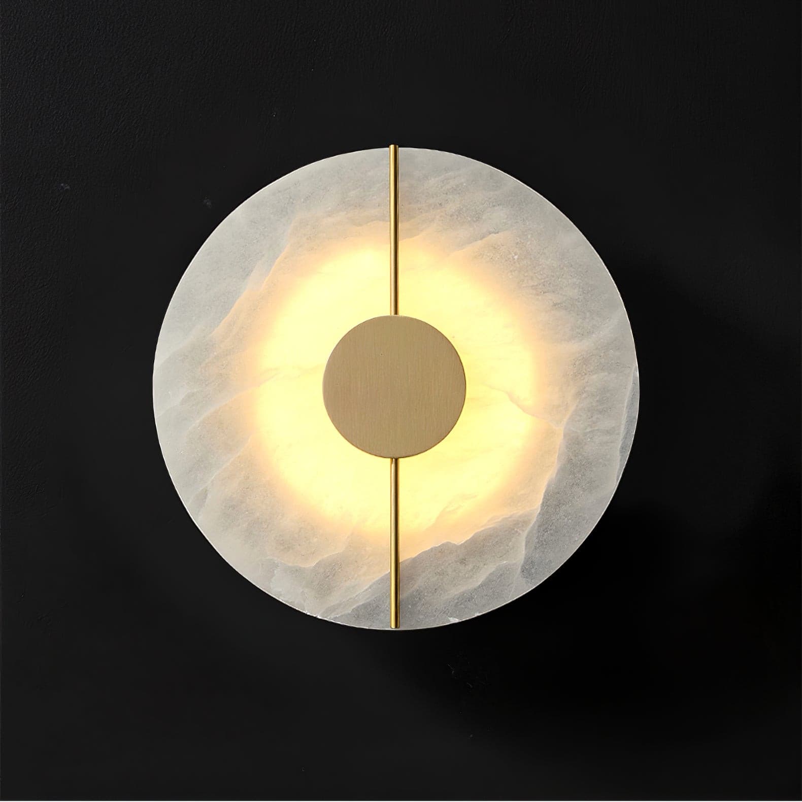 Artistieke wandlamp van dolomiet en koper met retro-uitstraling - afbeelding 22 | Noma Lighting