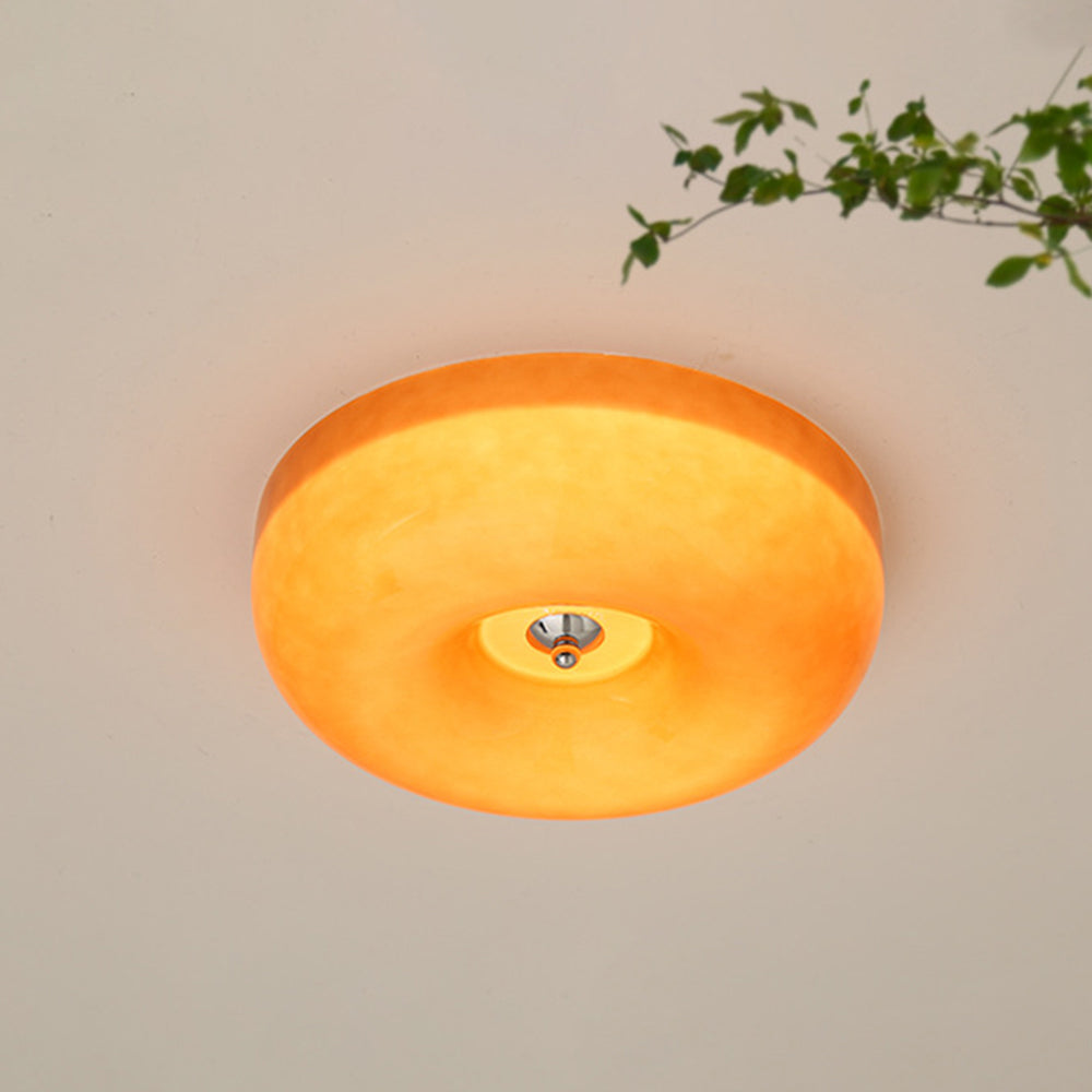 Hailie Vintage LED Plafondlamp Wit Metaal Glas Badrum Slaapkamer - afbeelding 3 | Noma Lighting