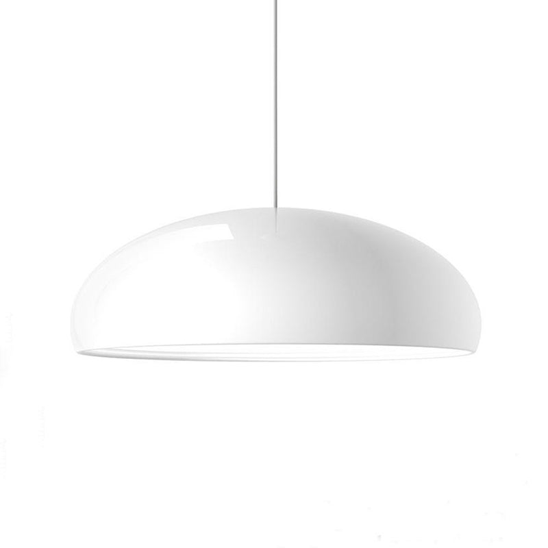 Leilani Moderne Ronde Hanglampen Wit Metaal Slaapkamer Woonkamer - afbeelding 11 | Noma Lighting