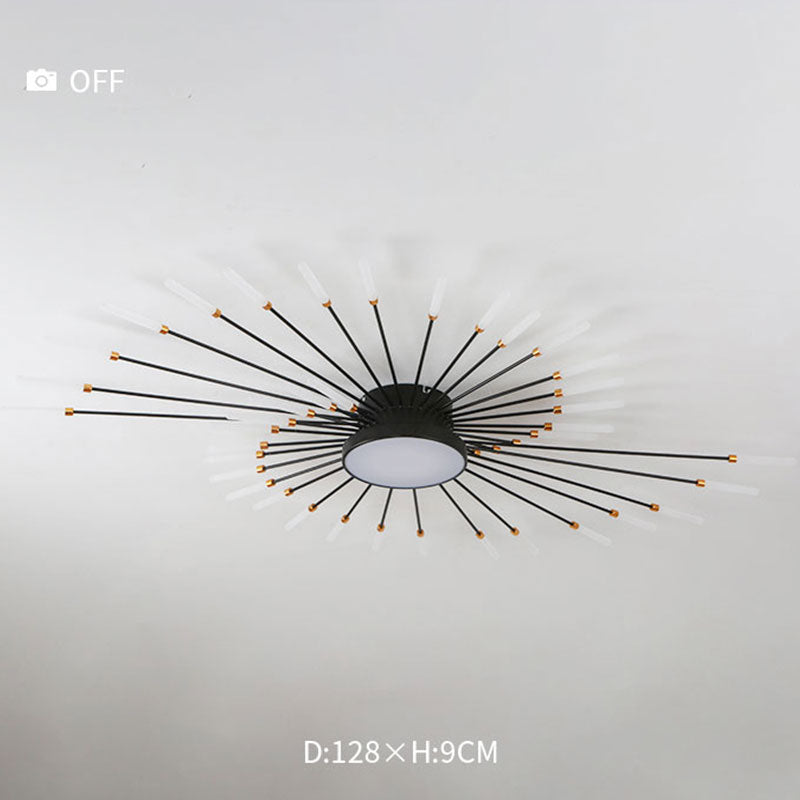 Lowry Moderne Vuurwerk LED Plafondlampen Zwart Goud Woonkamer - afbeelding 20 | Noma Lighting