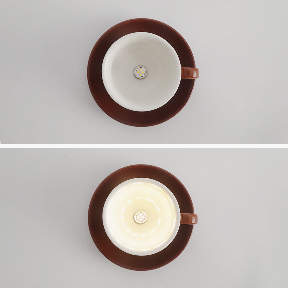 Morandi Moderne Koffiekopjes Keramische Plafondverlichting Blauw/Roze/Geel - afbeelding 15 | Noma Lighting