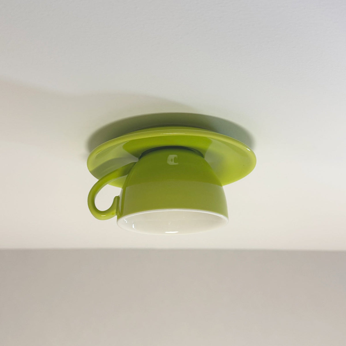 Morandi Moderne Koffiekopjes Keramische Plafondverlichting Blauw/Roze/Geel - afbeelding 3 | Noma Lighting