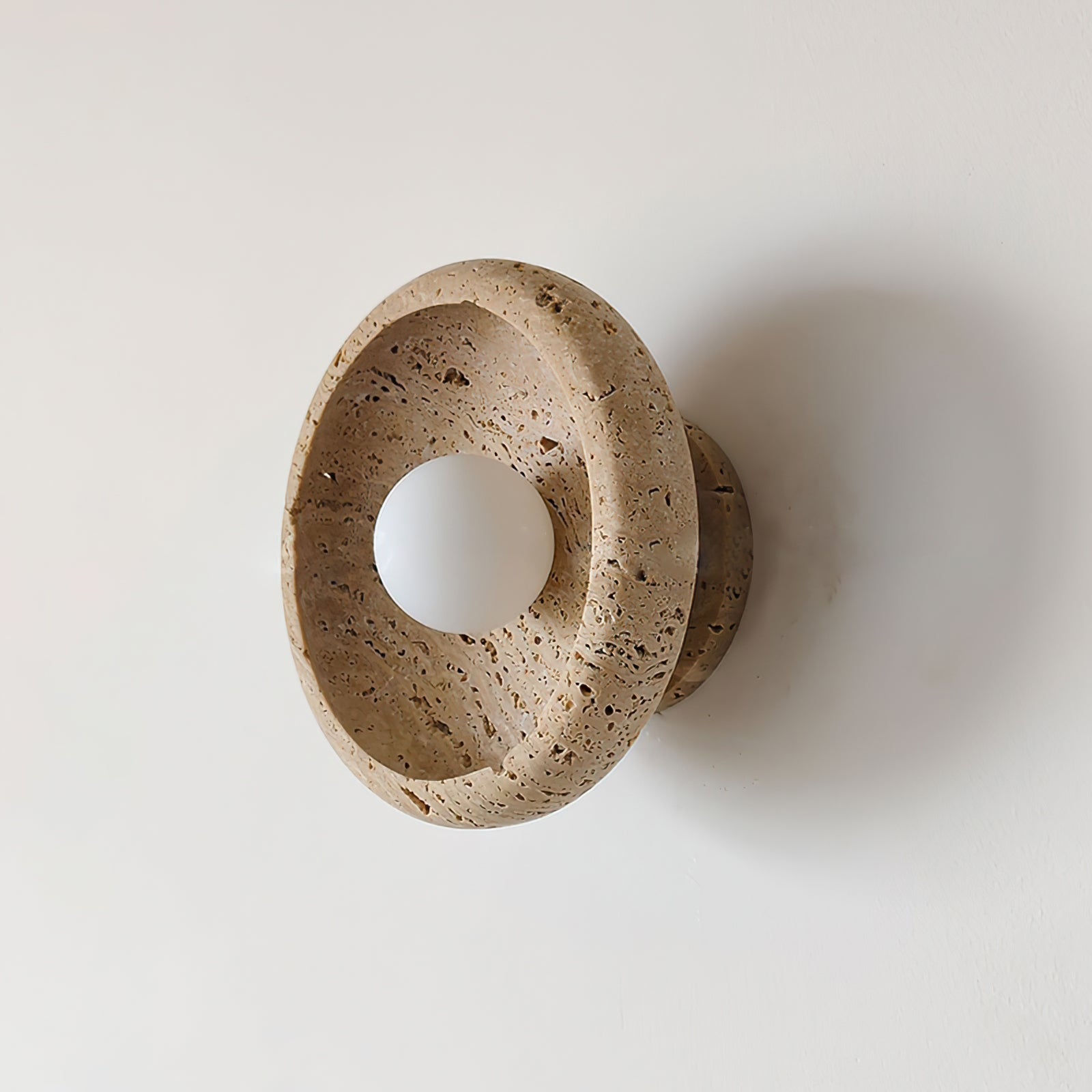 Neptune travertin wandlamp ringvormig - afbeelding 2 | Noma Lighting