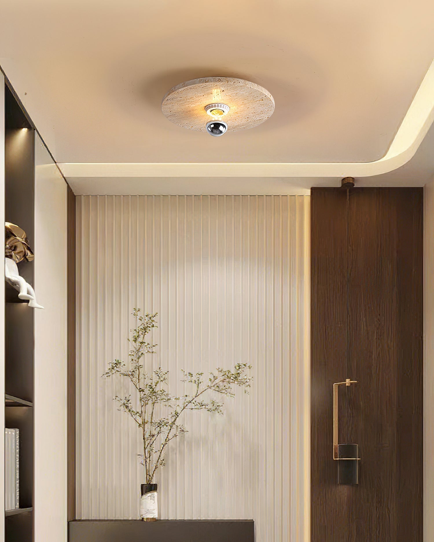Norarora travertin Vlakke plafondlamp - afbeelding 5 | Noma Lighting