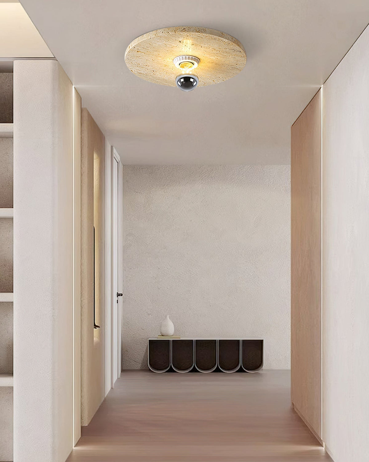 Norarora travertin Vlakke plafondlamp - afbeelding 6 | Noma Lighting