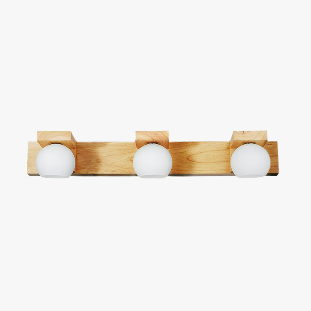 Ozawa Modern Spiegel LED Wandlamp Hout Glas Metaal Badkamer - afbeelding 9 | Noma Lighting
