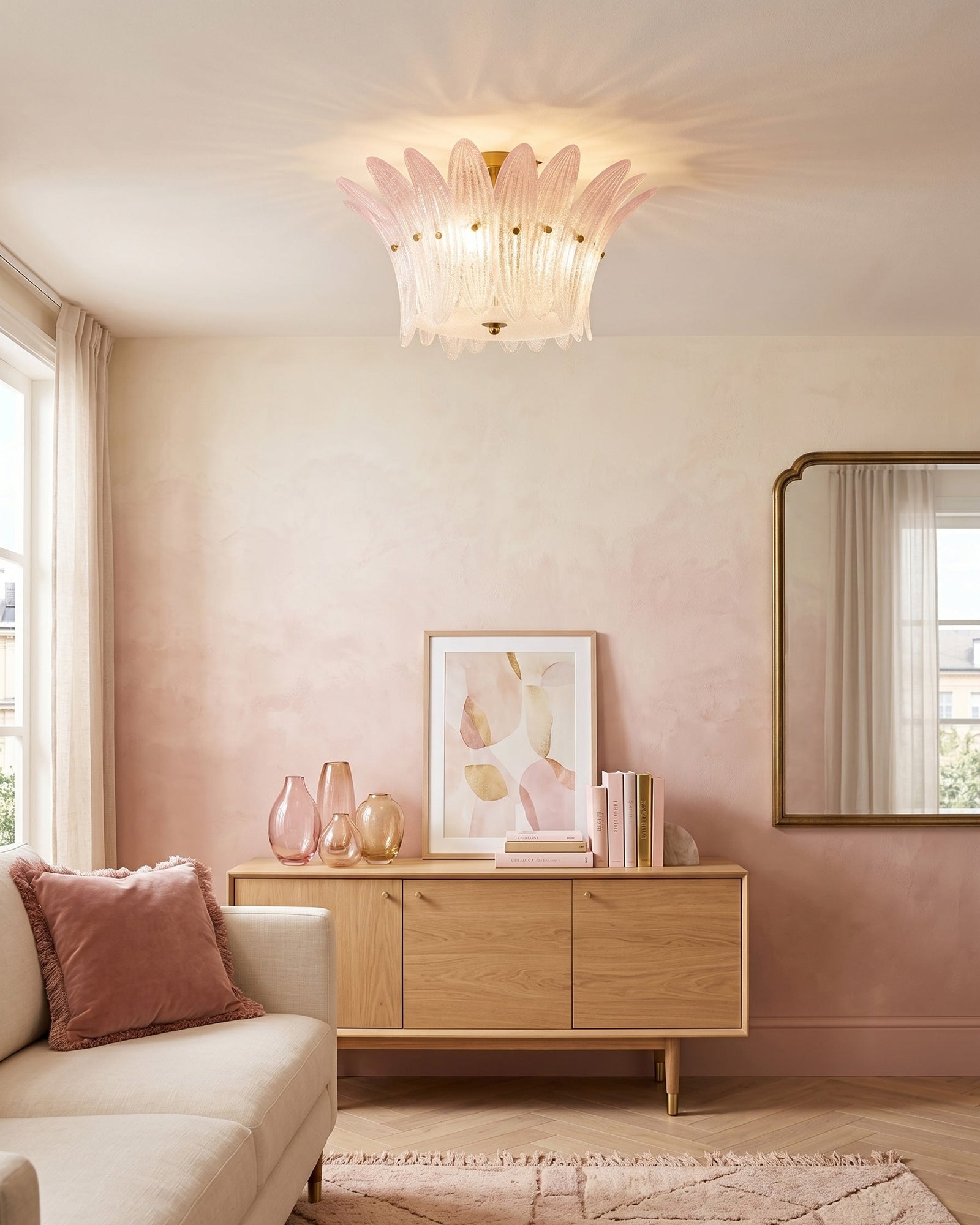 Treviso plafondlamp met bloemblaadjes - afbeelding 6 | Noma Lighting