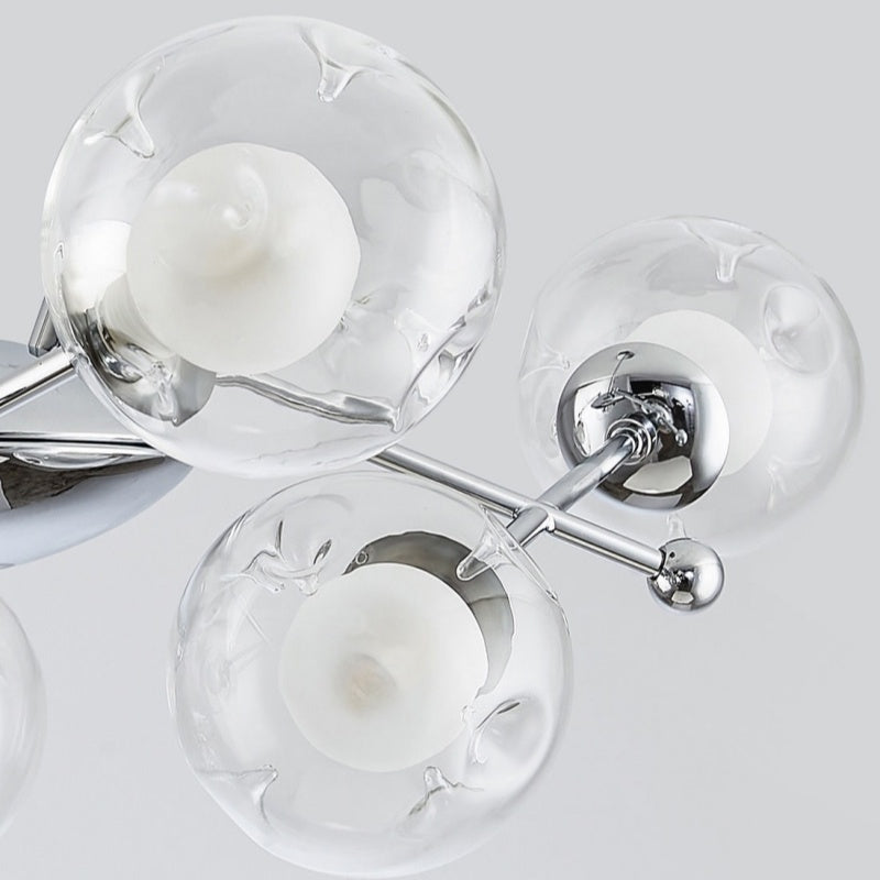 Valentina Moderne LED Kroonluchters Chroom Glas Woonkamer - afbeelding 9 | Noma Lighting