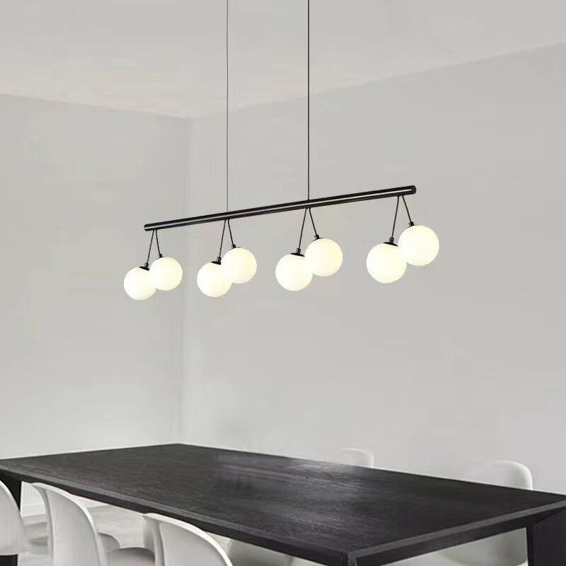 Valentina Nordic LED Kroonluchters Zwart Metaal/Glas Eetkamer/Woonkamer/Slaapkamer - afbeelding 6 | Noma Lighting