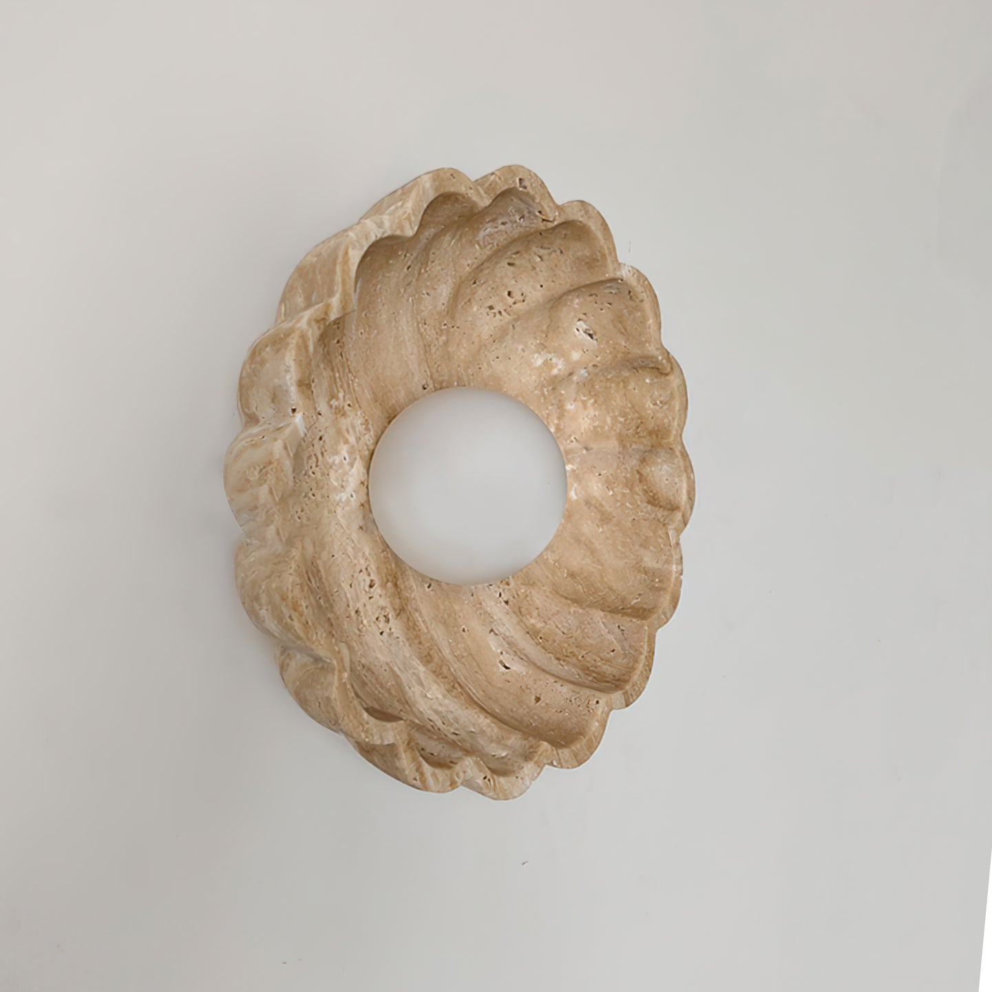 Valielia Flower wandlamp Beige Geel travertin - afbeelding 7 | Noma Lighting