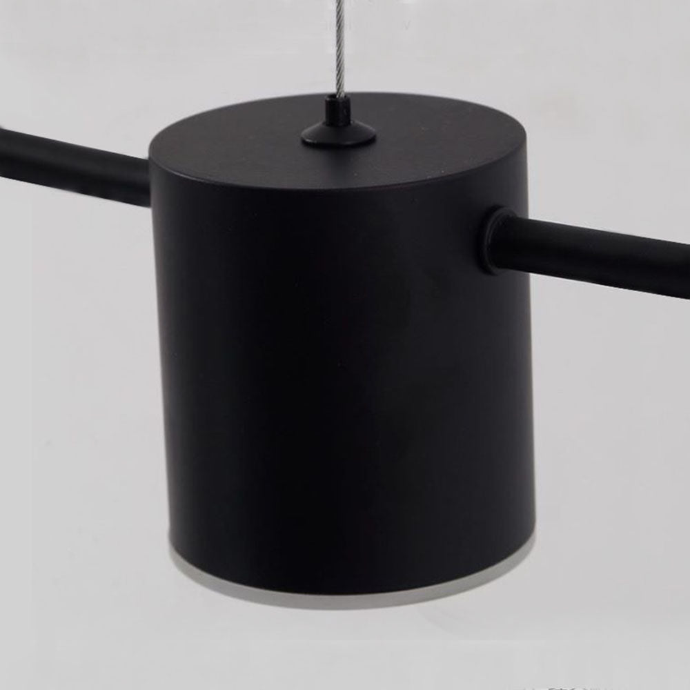 Weiss Moderne Design LED Minimalistische Multi Metalen Hanglamp Zwart/Goud Woonkamer/Slaapkamer/Eetkamer - afbeelding 11 | Noma Lighting