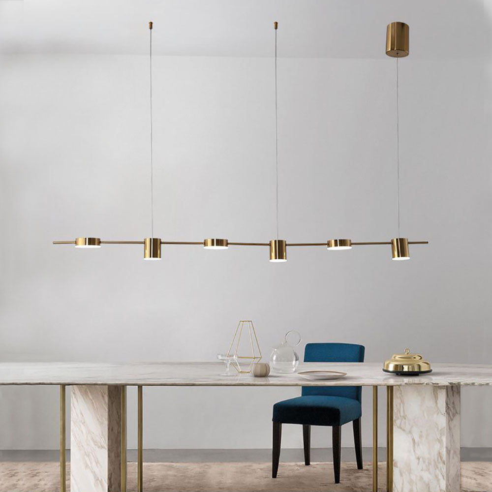 Weiss Moderne Design LED Minimalistische Multi Metalen Hanglamp Zwart/Goud Woonkamer/Slaapkamer/Eetkamer - afbeelding 3 | Noma Lighting