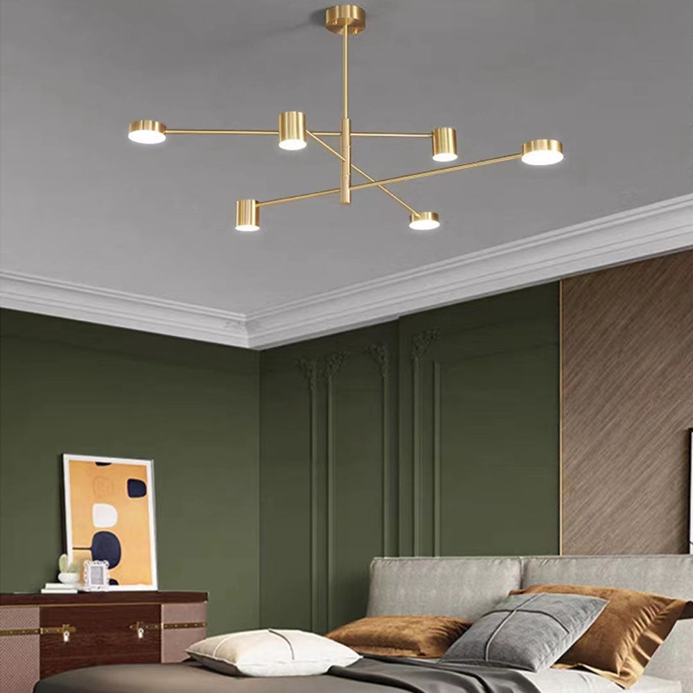 Weiss Moderne LED Hanglamp Metaal Zwart/Goud Slaapkamer/Woonkamer/Eetkamer - afbeelding 9 | Noma Lighting