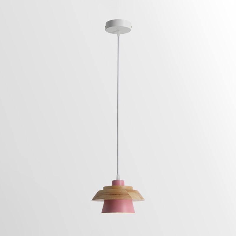 Zaid Moderne Design LED Hanglamp Metaal Hout 6 Kleur Slaapkamer/Woonkamer - afbeelding 15 | Noma Lighting