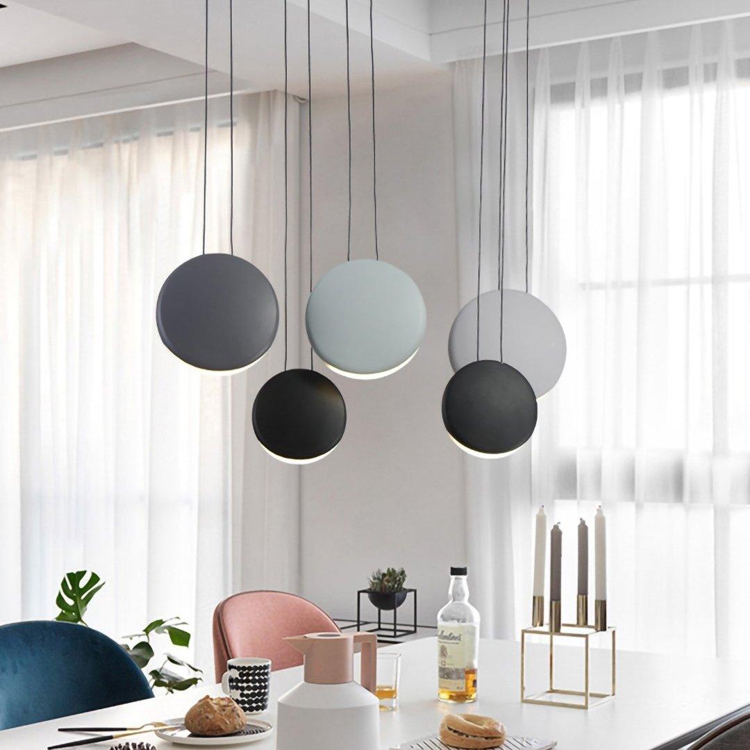 Zaid Moderne Design LED Hanglamp Metaal Zwart/Wit/Groen/Grijs Woonkamer/Slaapkamer/Eetkamer - afbeelding 10 | Noma Lighting