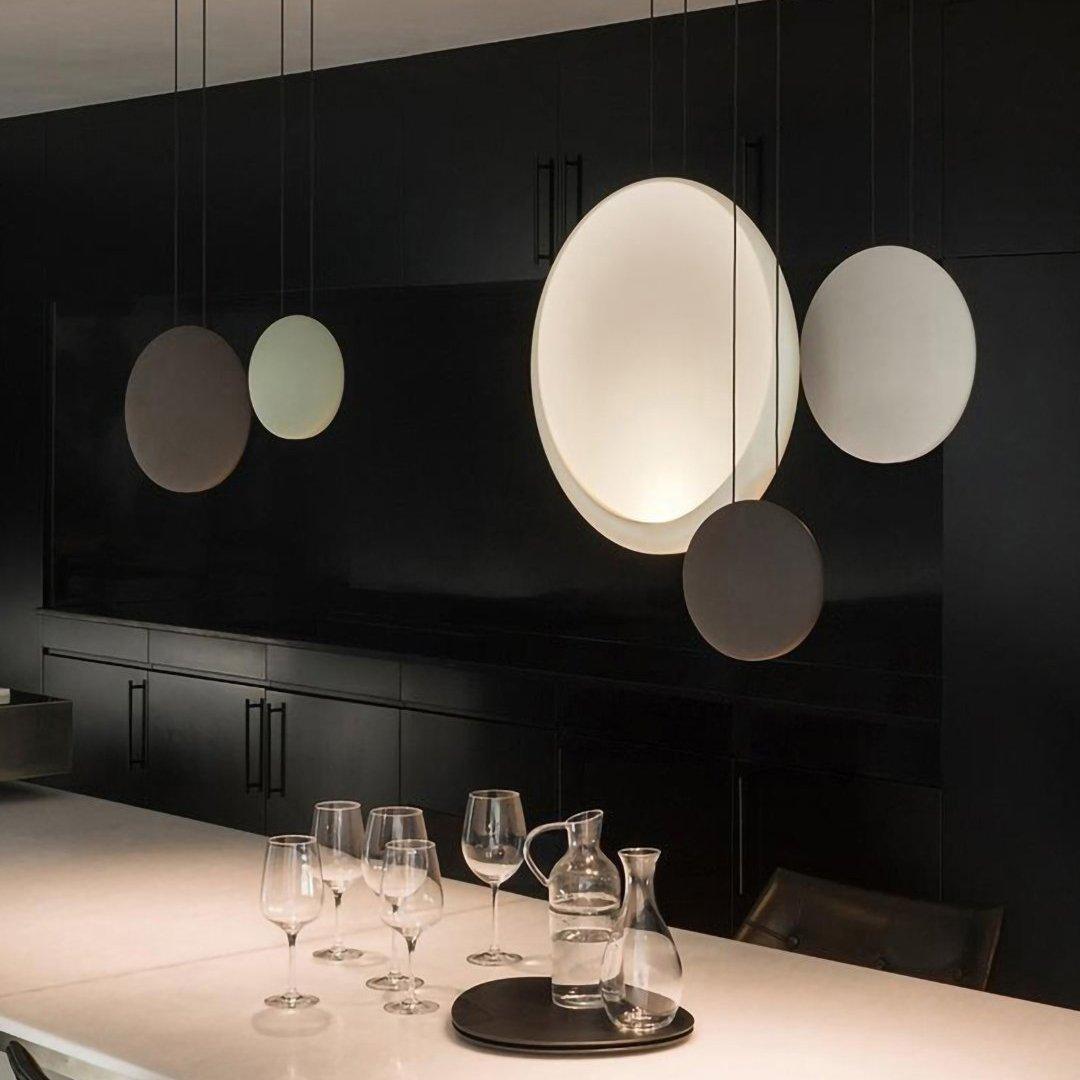 Zaid Moderne Design LED Hanglamp Metaal Zwart/Wit/Groen/Grijs Woonkamer/Slaapkamer/Eetkamer - afbeelding 4 | Noma Lighting