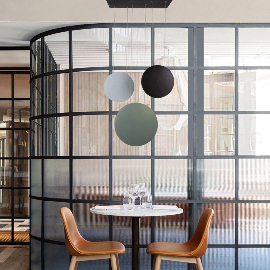 Zaid Moderne Design LED Hanglamp Metaal Zwart/Wit/Groen/Grijs Woonkamer/Slaapkamer/Eetkamer - afbeelding 9 | Noma Lighting