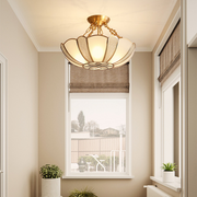 Alessio Retro Bloem Inbouwmontage Plafondlamp Metaal Glas Slaapkamer - afbeelding 5 | Noma Lighting
