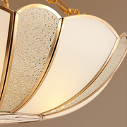 Alessio Retro Bloem Inbouwmontage Plafondlamp Metaal Glas Slaapkamer - afbeelding 8 | Noma Lighting
