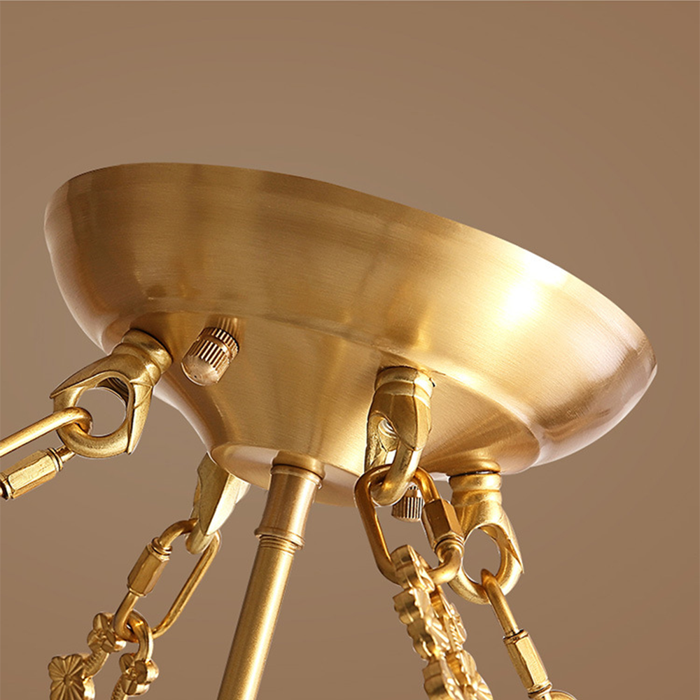 Alessio Retro Bloem Inbouwmontage Plafondlamp Metaal Glas Slaapkamer - afbeelding 9 | Noma Lighting