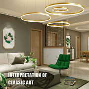 Alonza Moderne Grote  Hanglampen Wit Metaal Slaapkamer  Woonkamer Tir-Cirkel - afbeelding 15 | Noma Lighting