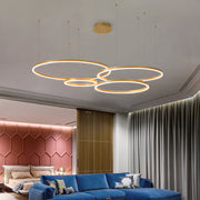 Alonza Moderne Grote  Hanglampen Wit Metaal Slaapkamer  Woonkamer Tir-Cirkel - afbeelding 16 | Noma Lighting