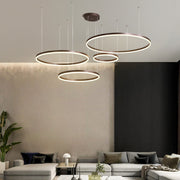 Alonza Moderne Grote  Hanglampen Wit Metaal Slaapkamer  Woonkamer Tir-Cirkel - afbeelding 17 | Noma Lighting