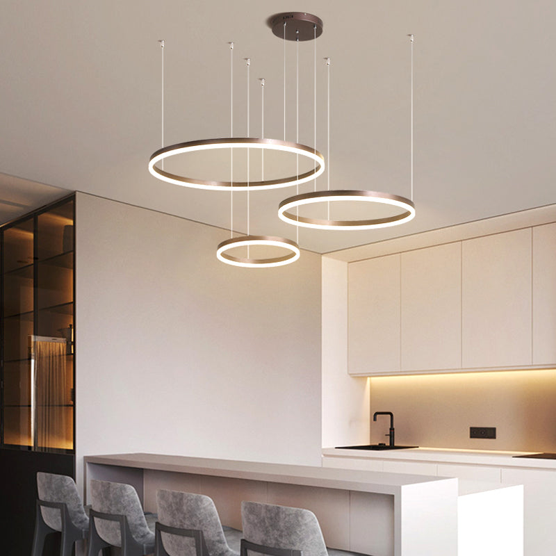 Alonza Moderne Grote  Hanglampen Wit Metaal Slaapkamer  Woonkamer Tir-Cirkel - afbeelding 19 | Noma Lighting