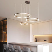 Alonza Moderne Grote  Hanglampen Wit Metaal Slaapkamer  Woonkamer Tir-Cirkel - afbeelding 19 | Noma Lighting