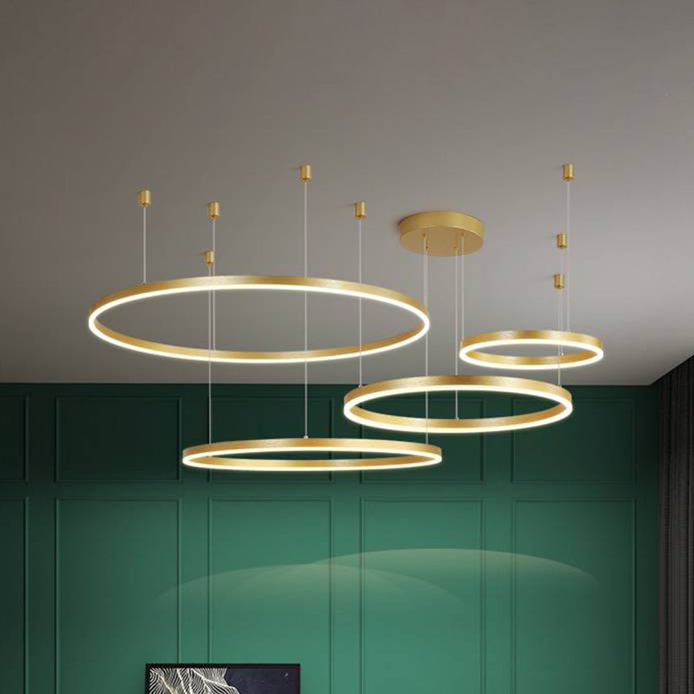 Alonza Moderne Grote  Hanglampen Wit Metaal Slaapkamer  Woonkamer Tir-Cirkel - afbeelding 27 | Noma Lighting