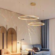 Alonza Moderne Grote  Hanglampen Wit Metaal Slaapkamer  Woonkamer Tir-Cirkel - afbeelding 3 | Noma Lighting