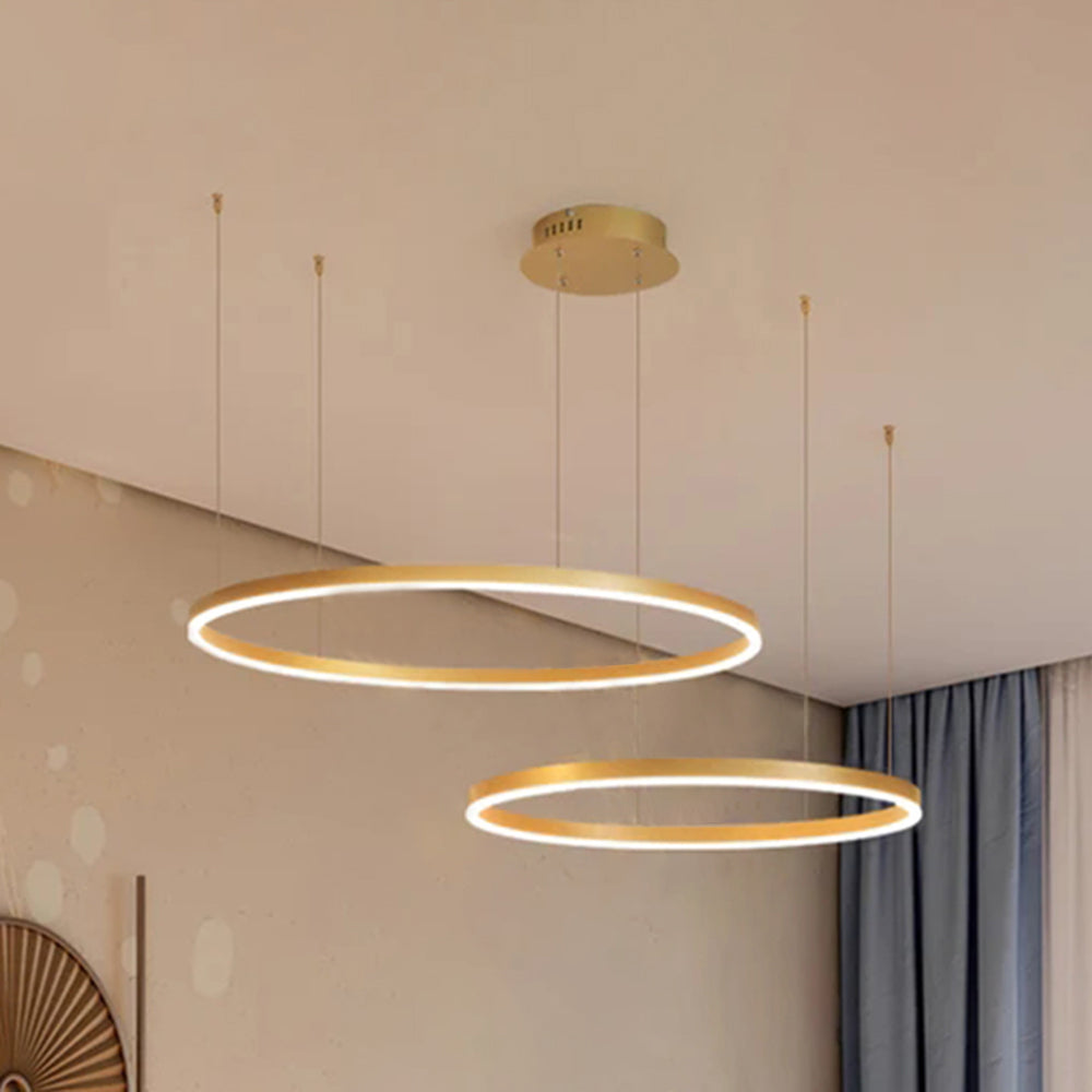 Alonza Moderne Grote  Hanglampen Wit Metaal Slaapkamer  Woonkamer Tir-Cirkel - afbeelding 32 | Noma Lighting