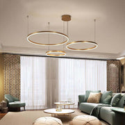 Alonza Moderne Grote  Hanglampen Wit Metaal Slaapkamer  Woonkamer Tir-Cirkel - afbeelding 5 | Noma Lighting