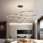 Alonza Moderne Grote  Hanglampen Wit Metaal Slaapkamer  Woonkamer Tir-Cirkel - afbeelding 6 | Noma Lighting