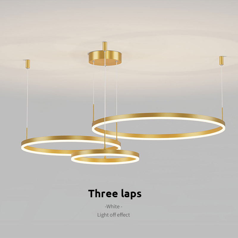 Alonza Moderne Grote  Hanglampen Wit Metaal Slaapkamer  Woonkamer Tir-Cirkel - afbeelding 8 | Noma Lighting