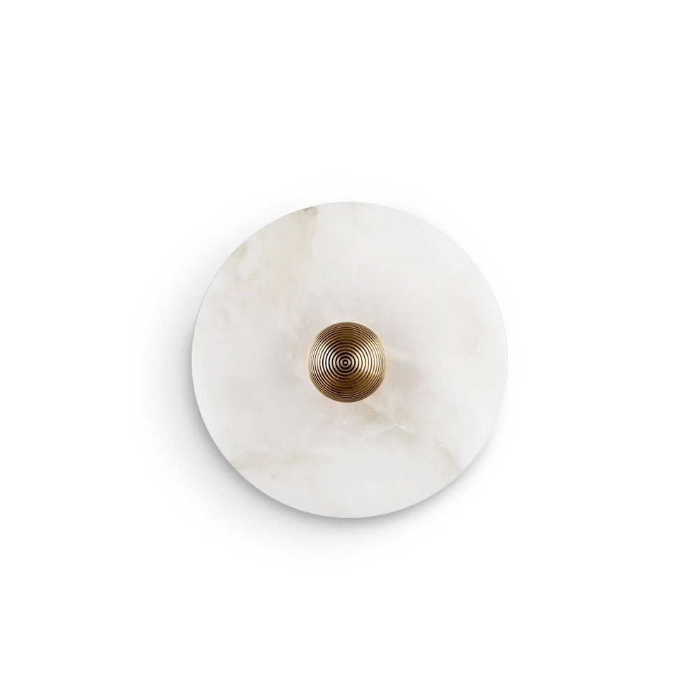 Apollo ronde albasten wandlamp - afbeelding 1 | Noma Lighting