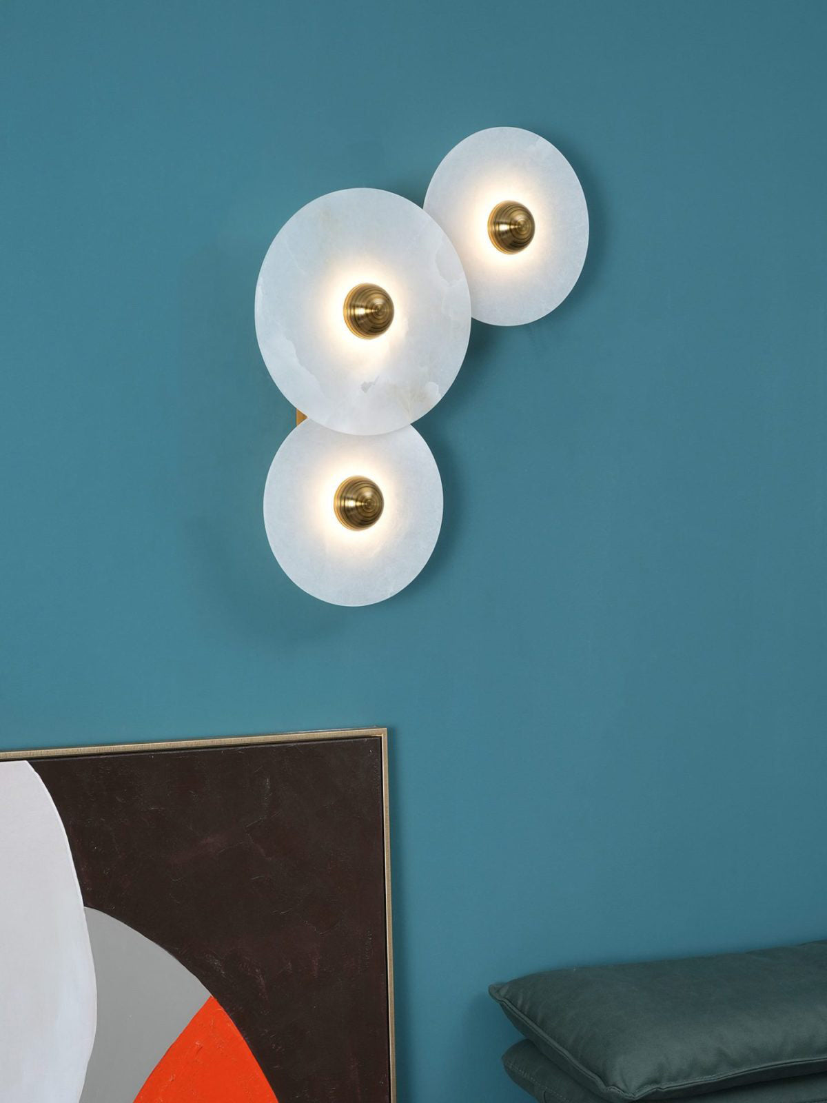 Apollo ronde albasten wandlamp - afbeelding 29 | Noma Lighting