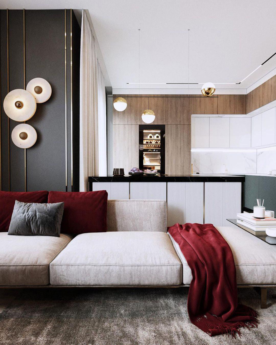 Apollo ronde albasten wandlamp - afbeelding 38 | Noma Lighting