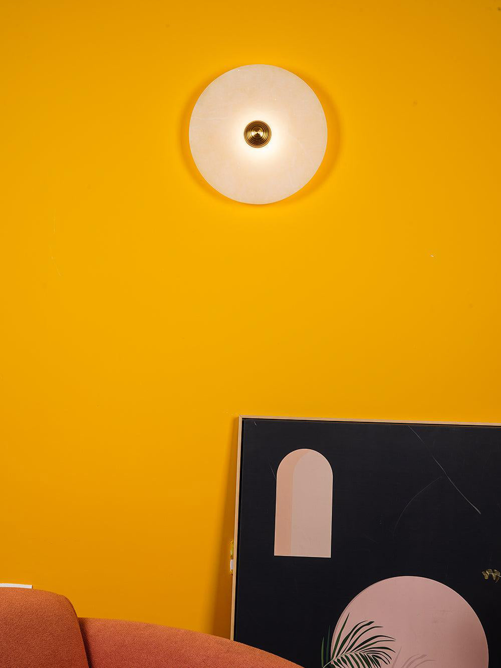 Apollo ronde albasten wandlamp - afbeelding 5 | Noma Lighting