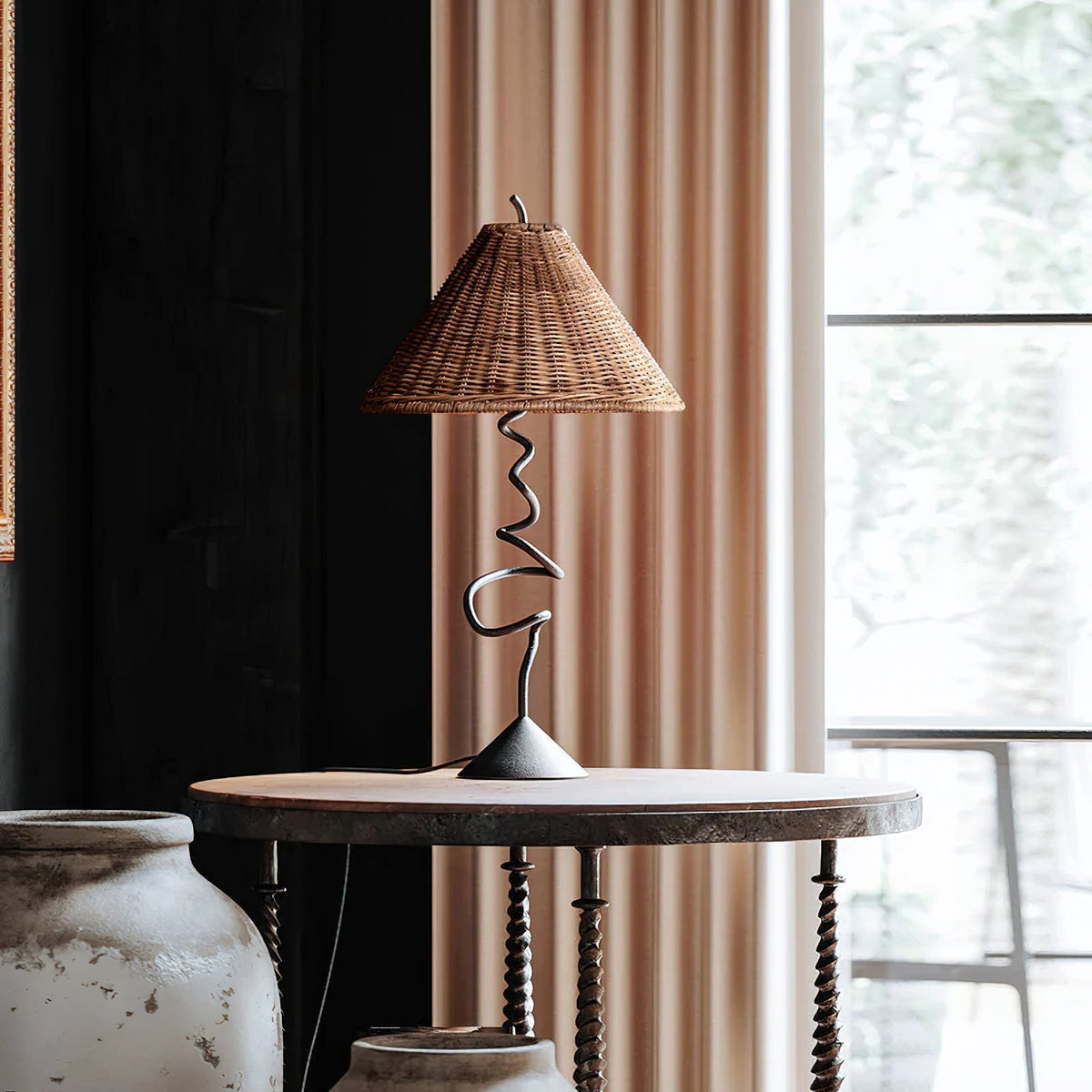 Arierina rotan tafellamp - afbeelding 2 | Noma Lighting