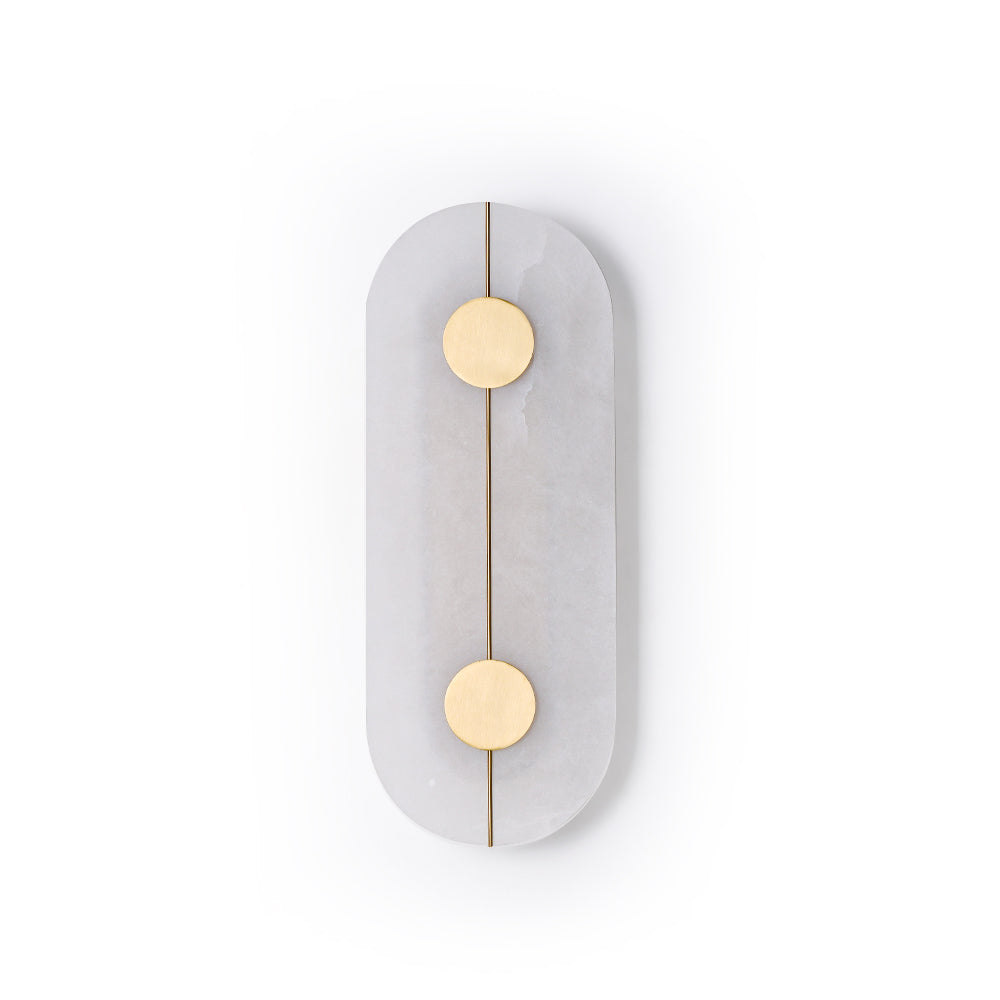 Artistieke wandlamp van dolomiet en koper met retro-uitstraling - afbeelding 1 | Noma Lighting